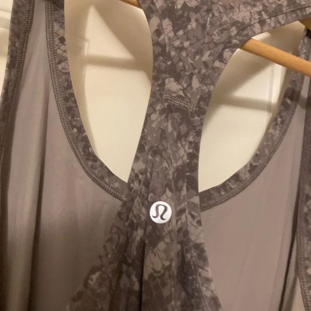 Lululemon Cool Racerback Tank Top Estimate Size 4 Hideaway Camo Lunar Rock Multi